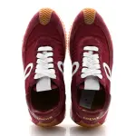 Nylon Suede Flow Runners Sneakers Burgundy White