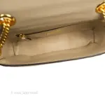 Fendi Baguette Chain Midi Light Grey Lambskin Bag