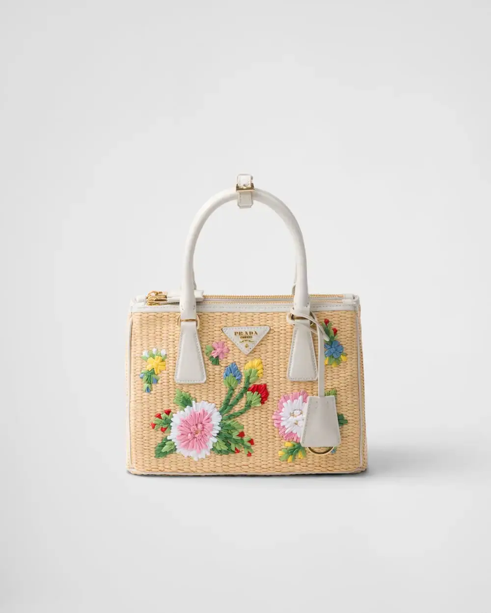 Small Galleria Saffiano Crochet Handbag