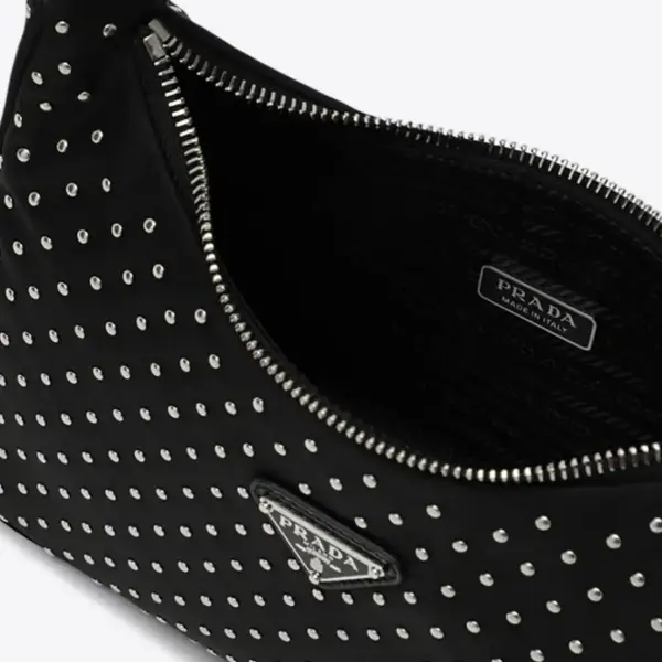 Mini Re-Edition Studded Shoulder Bag
