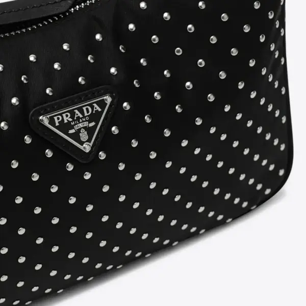 Mini Re-Edition Studded Shoulder Bag