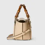 Gucci leather tote with bamboo handles