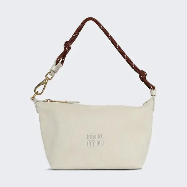Miu Canvas Shoulder Bag