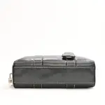 Black leather Hydra bowling handbag