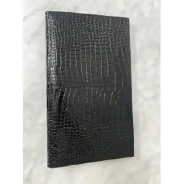 Black Leather Clutch Bag