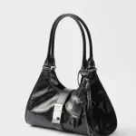 Medium leather tote bag