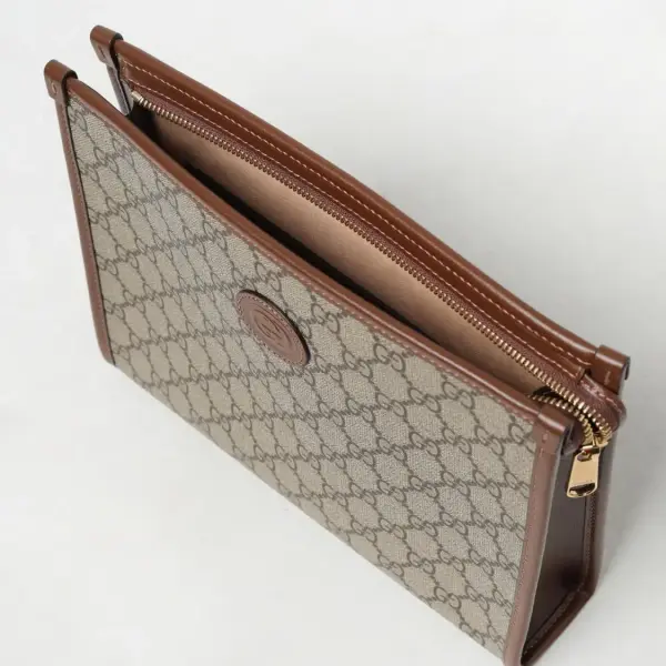 Gucci Brown GG Interlocking Pouch