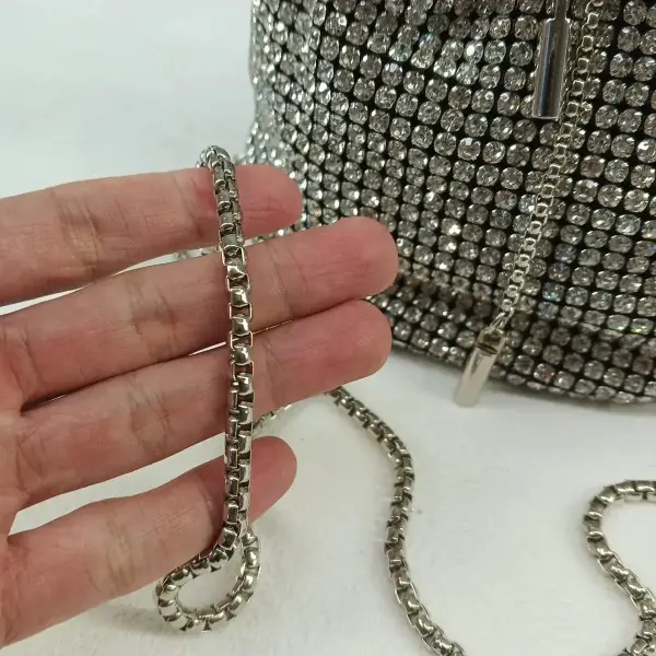 "Sparkling Rhinestone Bucket Bag"