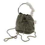 "Sparkling Rhinestone Bucket Bag"