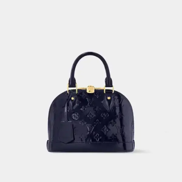 LOUIS VUITTON Alma BB Handbag Varnished Epi Cowhide Leather