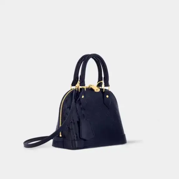 LOUIS VUITTON Alma BB Handbag Varnished Epi Cowhide Leather