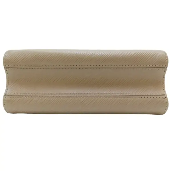 LOUIS VUITTON Twist MM Rockstud Shoulder Bag EPI Leather Milktea