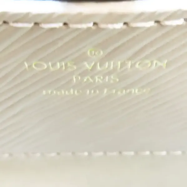 LOUIS VUITTON Twist MM Rockstud Shoulder Bag EPI Leather Milktea